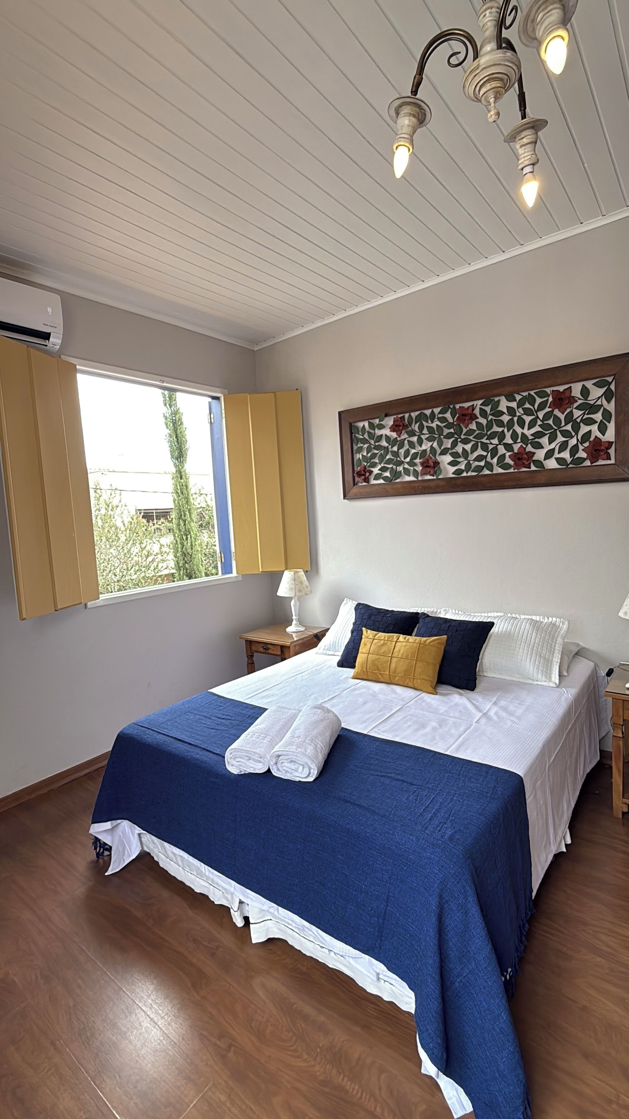 Quarto triplo superior, vista para o jardim