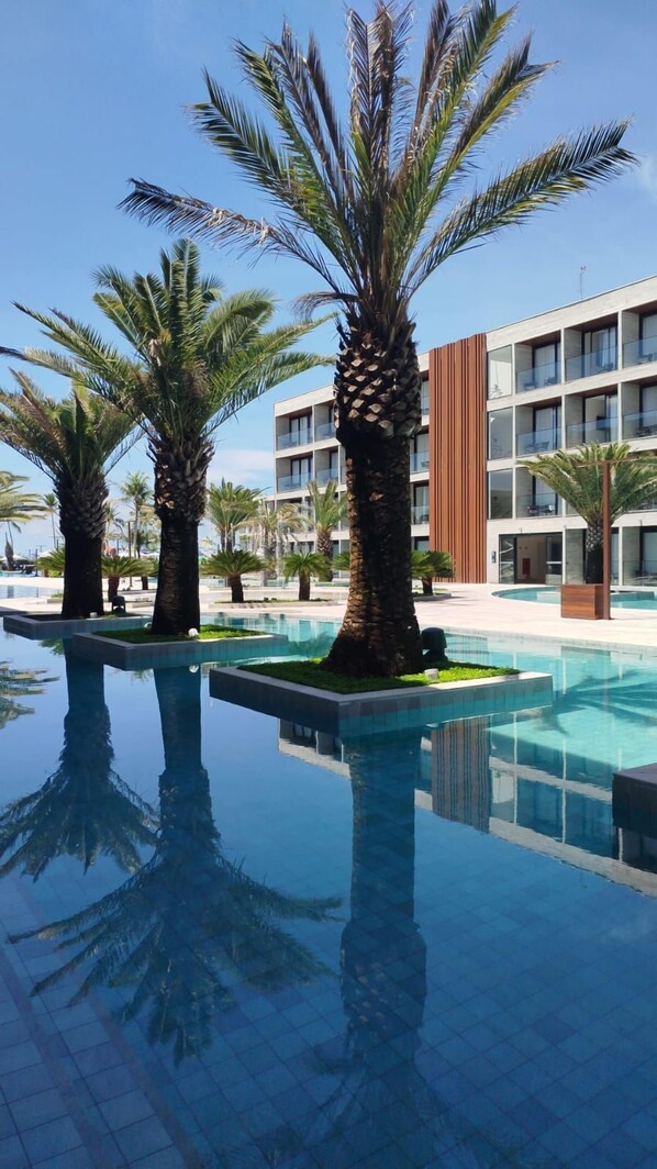 Appartement Luxe, vue plage | Vue de la chambre