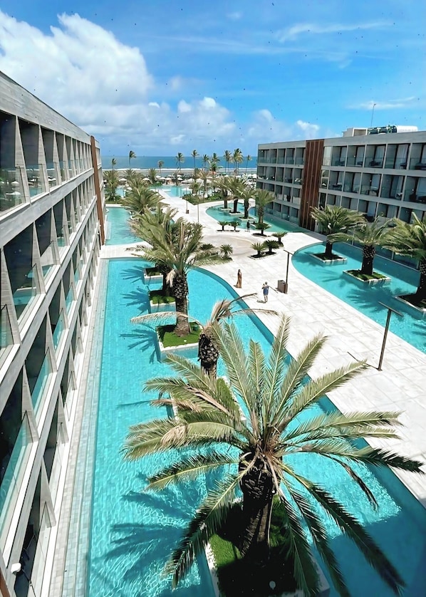 Departamento de lujo, vista a la playa | Terraza o patio