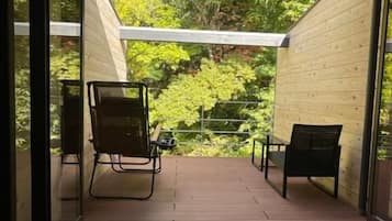 Superior Twin Room, Balcony, River View | Terrace/patio