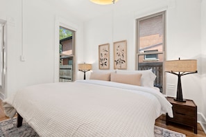 Desk, iron/ironing board, travel crib, internet