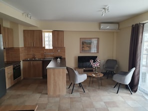 Private kitchen - LUX & STYLE 75sqm IN ATHENS-PRIVATE PARKING (Athina)
