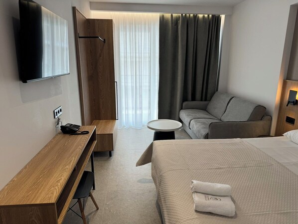 Quarto casal conforto, sacada