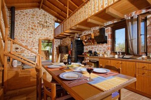 Dining - Beachfront Villa with Jacuzzi for 4 (Malia)