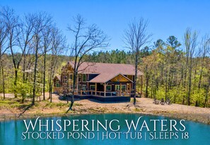 Exterior - Pond Access | Pickleball | 2 Cabins | Sleeps 36 (Broken Bow)