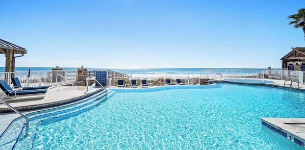 Indoor pool, outdoor pool