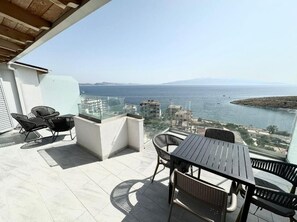 Apartment, Balcony, Sea View | Terrace/patio - Elite Sea View Jacuzzi Penthouses (Saranda)