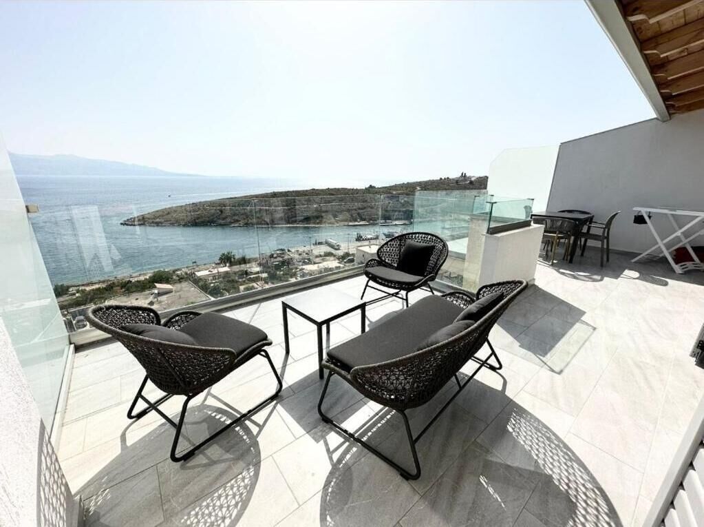 Apartment, Balcony, Sea View | Terrace/patio