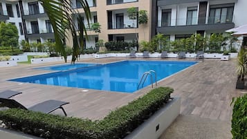 Loftsleilighet – superior, balkong | Basseng