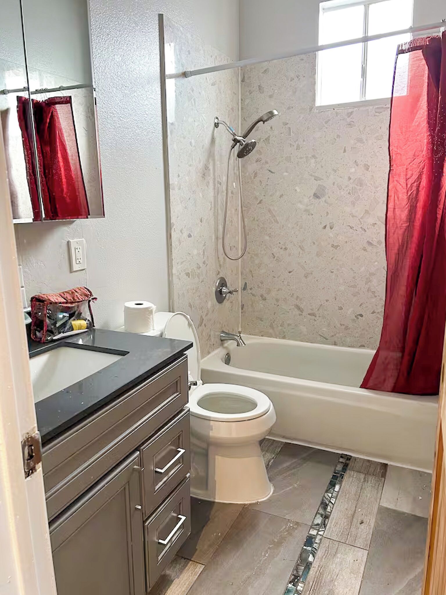 Ferienhaus, Balkon | Badezimmer