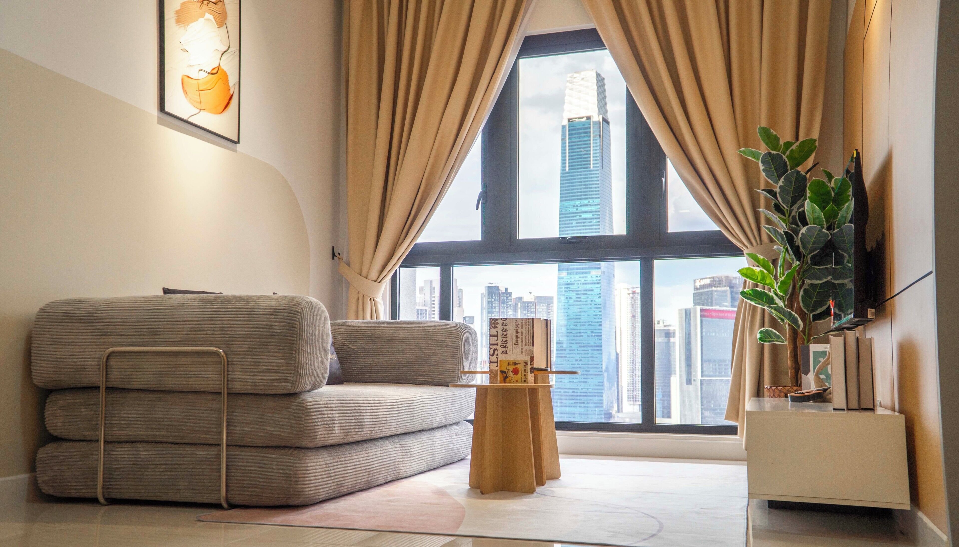 Apartment, 1 Bedroom | Living area