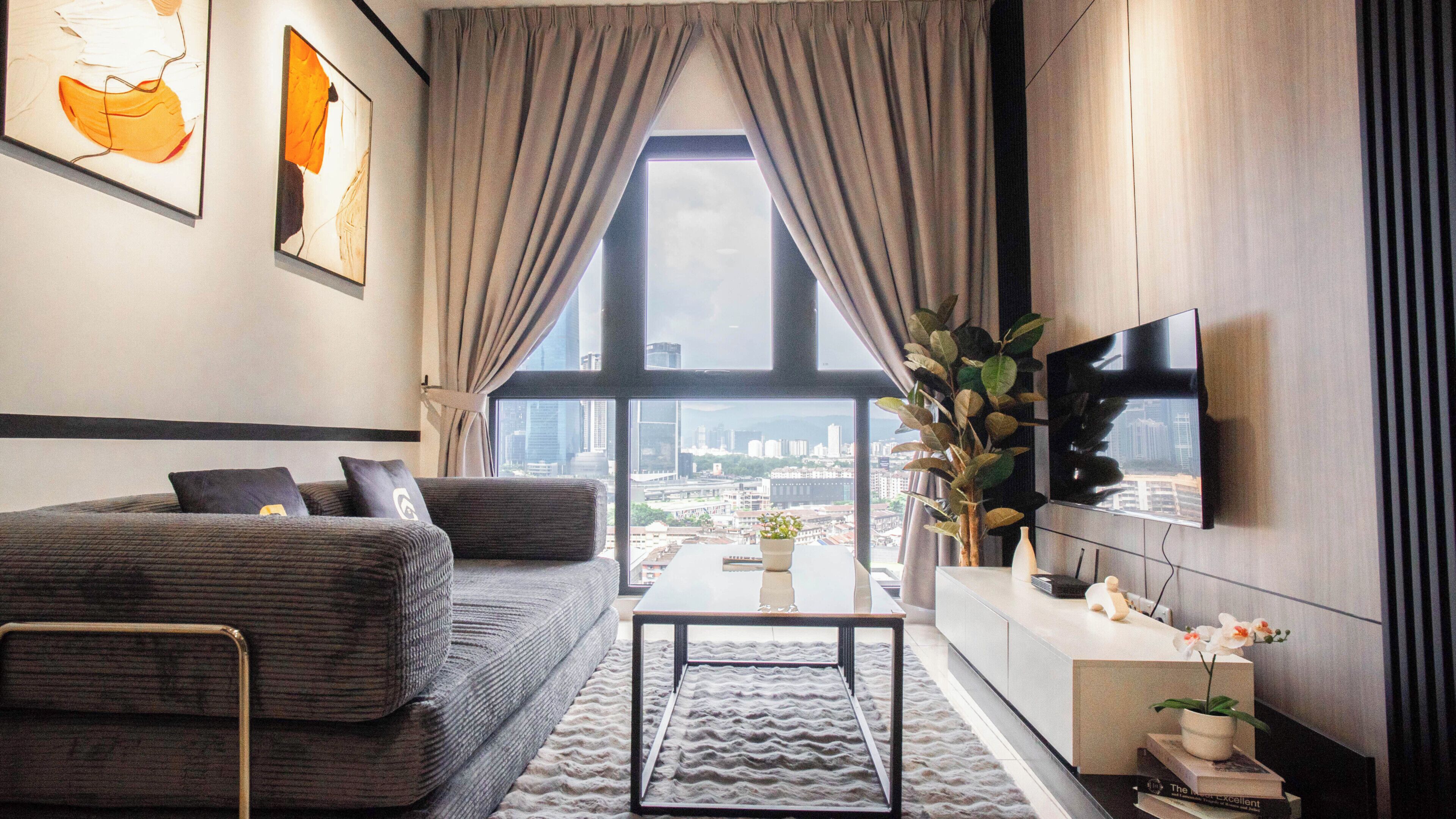 Apartemen, 1 kamar tidur | Area keluarga | TV LCD