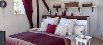 Charming apartment at the horse stable with a great terrace to relax - quiet location