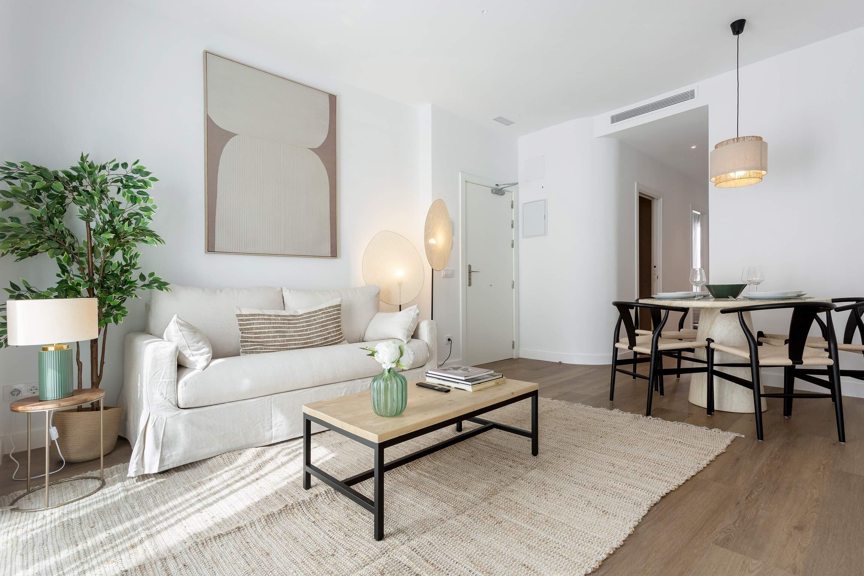 公寓 (2 Bedrooms) | 起居区 | 52-英寸智能电视（配备数码频道）