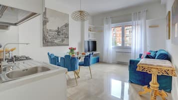 Comfort appartement, 2 slaapkamers, balkon, uitzicht op de stad | Interieur