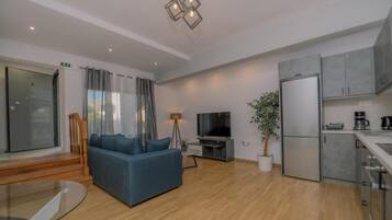 Deluxe-Suite, Blick auf den Innenhof | Wohnbereich