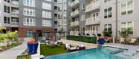 Seasonal outdoor pool