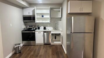 Microwave, oven, stovetop, dishwasher