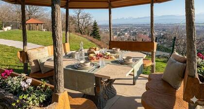 Villa Mont-Blanc & 6 bedrooms & views of the Alps and lake