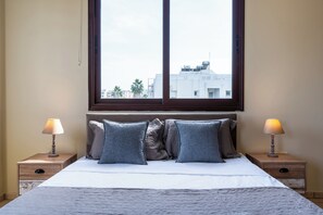 Apartment, Balcony, City View | Desk, iron/ironing board, free WiFi - Stylish 2BR Apt Balcony WiFi (Larnaca)