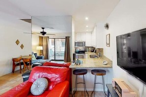 Condo, 1 King Bed, Balcony, Mountain View (Biarritz B17) | Living area - Biarritz B17 (Palm Springs)