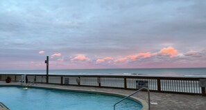 Indoor pool, outdoor pool - Relaxing 2-bedroom beachfront condo with pool and hot tub in Murrells Inlet (Murrells Inlet)