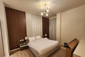Comfort Apartment, Private Bathroom, City View | Laptop workspace, iron/ironing board, free WiFi - ALSAWAH Comfort 3BR - Allegria Residence (Sheikh Zayed City)