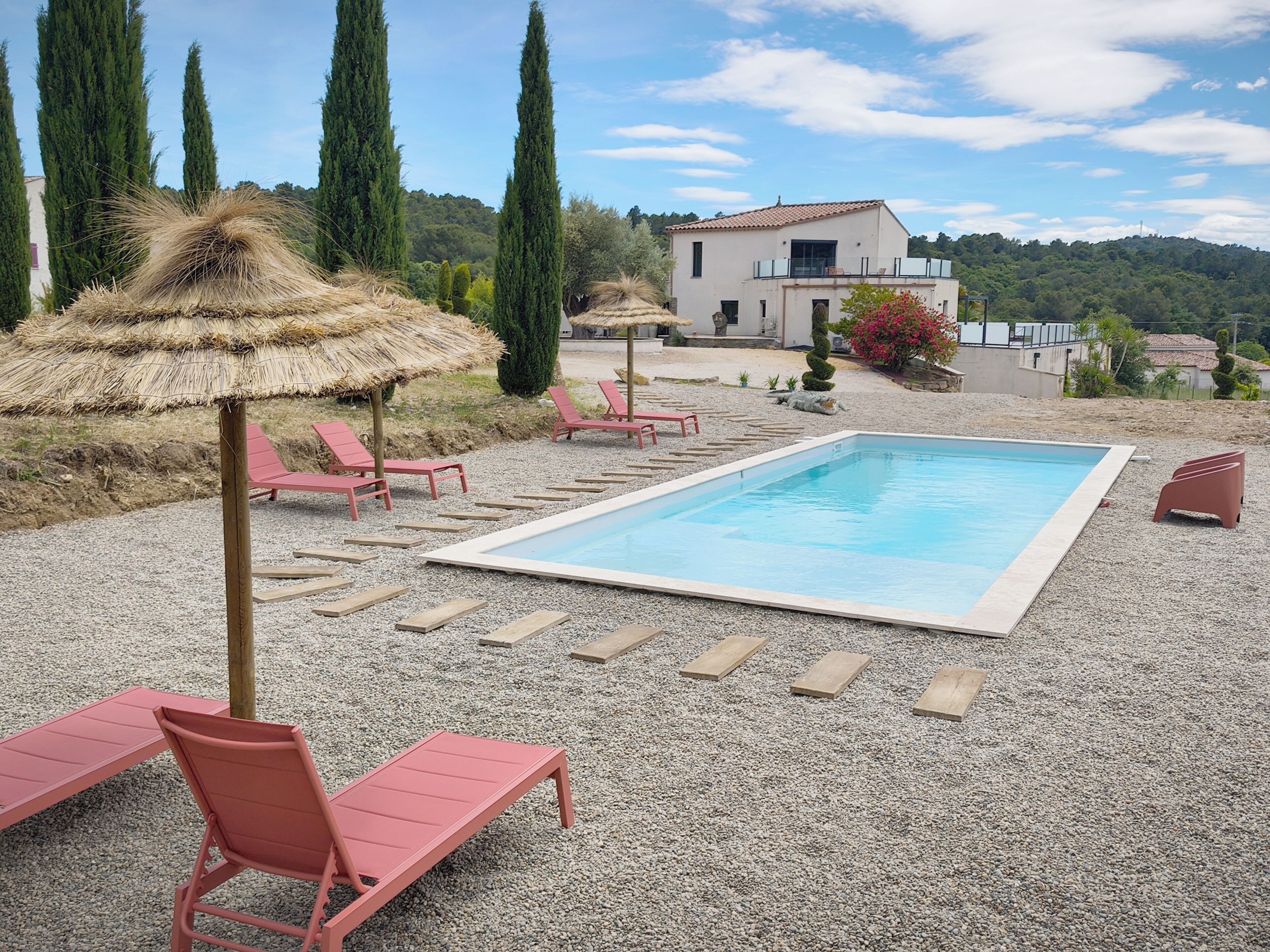 A heated pool