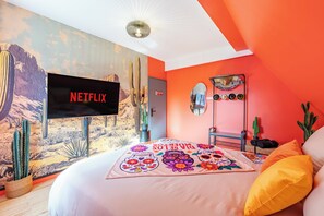 4 bedrooms, iron/ironing board, travel crib, free WiFi - Large apartment for 8 people, Sauna & SPA bath, travel around the world (Drusenheim)