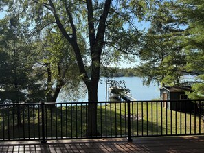 Property grounds - Relaxing getaway at the Blake Lake House! Lakefront cabin getaway! (Luck)