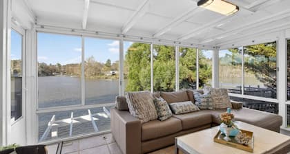 Lakefront Paradise w Private Dock & Stunning Views
