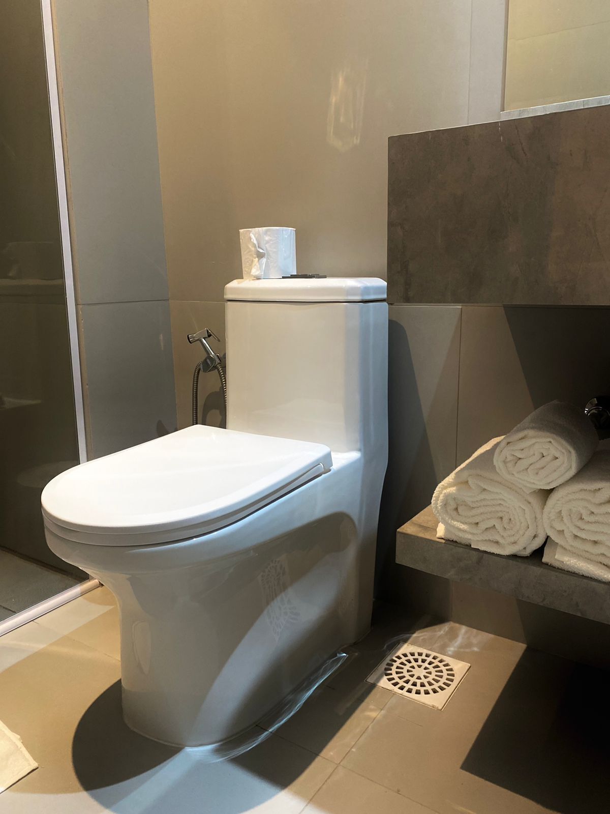 Deluxe-Doppelzimmer, Stadtblick | Badezimmer