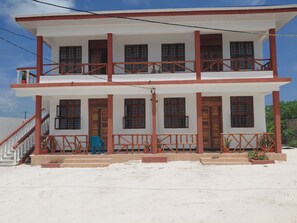 Exterior detail - Karibu House Bwejuu. 
A cool apartment to stay in and about 20 mins to the beach (QGGF+M8, Bwejuu, Tanzania)