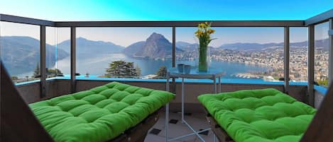 Apartment, 2 Schlafzimmer, Balkon, Stadtblick | Balkon