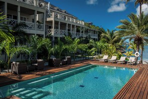 Pool - 2 Bedroom Penthouse Suite with a Panoramic view of Falmouth Harbour (English Harbour.)