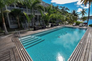 Pool - 2 Bedroom Penthouse Suite with a Panoramic view of Falmouth Harbour (English Harbour.)