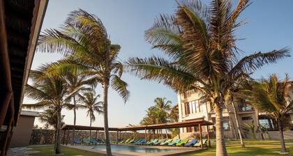 Beachfront Retreat with Pool and Garden