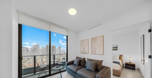 Condo, Balcony, City View | Living area - Downtown Miami Getaway with City Views (Miami)