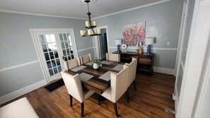 Dining - Spacious 6-BR House/Duplex in charming Augusta with AC (Augusta)