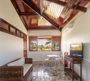 Living area - Beach front One Bedroom with Pool and Garden Views (Caponga)