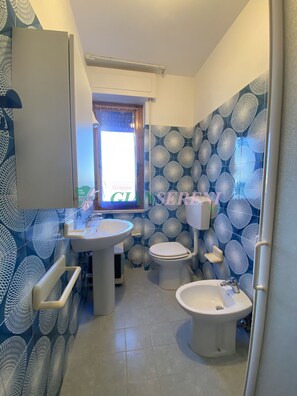 Shower, hair dryer - THREE-ROOM APARTMENT SLEEPS 5 IN THE CONCHIGLIA-Rif. Conchiglia (San Vincenzo)
