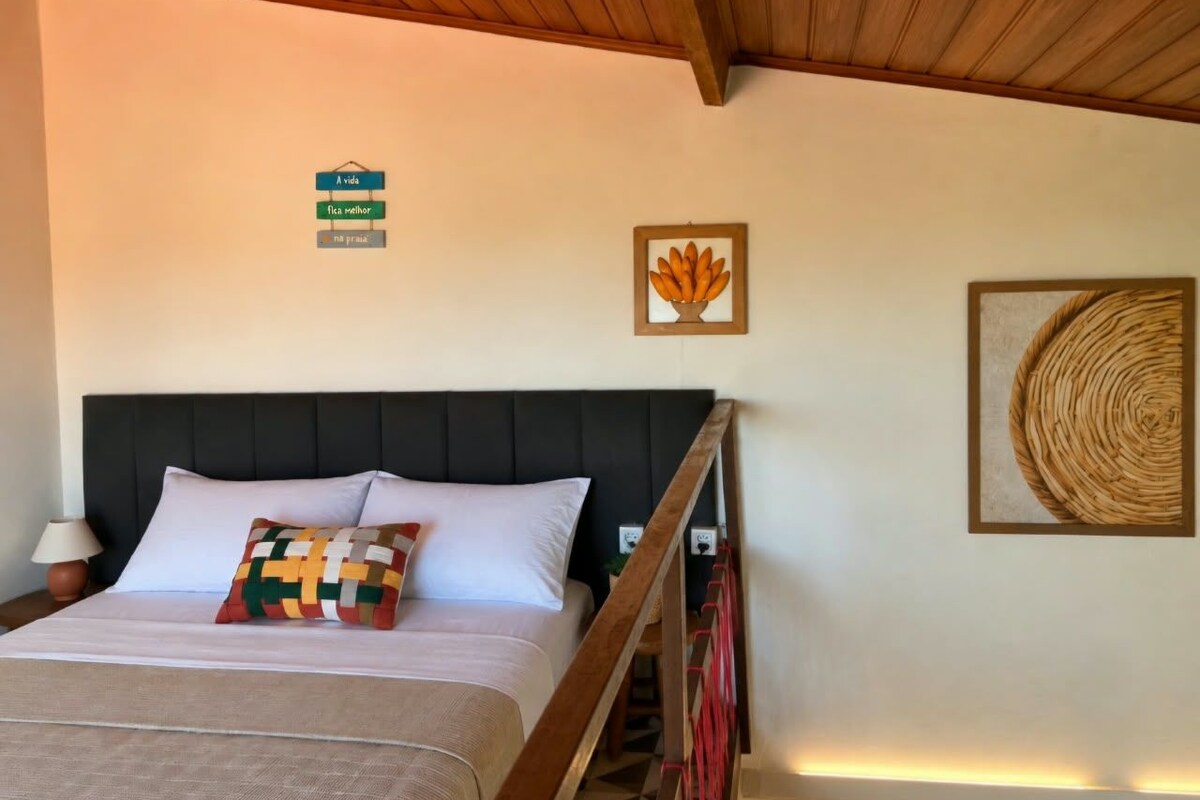 Chalet, 1 chambre, vue partielle sur la mer | Espace de travail pour ordinateurs portables, fer et planche à repasser