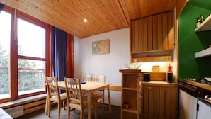 Dining - 300m from ski slopes, 6th floor, tv, 33m², Les Arcs (Les Arcs)