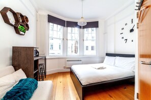 Classic Studio, City View | Desk, laptop workspace, blackout curtains, iron/ironing board