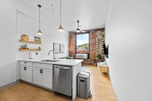 Deluxe Apartment | Interior - Enger Lofts Hotel & Marketplace (Duluth)