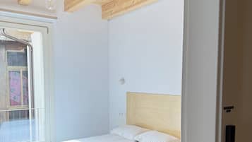 Desk, laptop workspace, blackout drapes, free WiFi