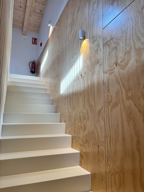 Staircase - El Santo Hostel (Burgos)