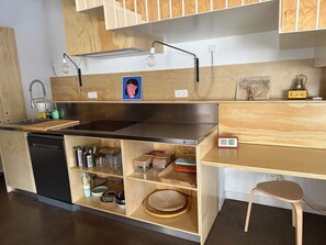 Habitación básica doble, 1 habitación | Cocina compartida