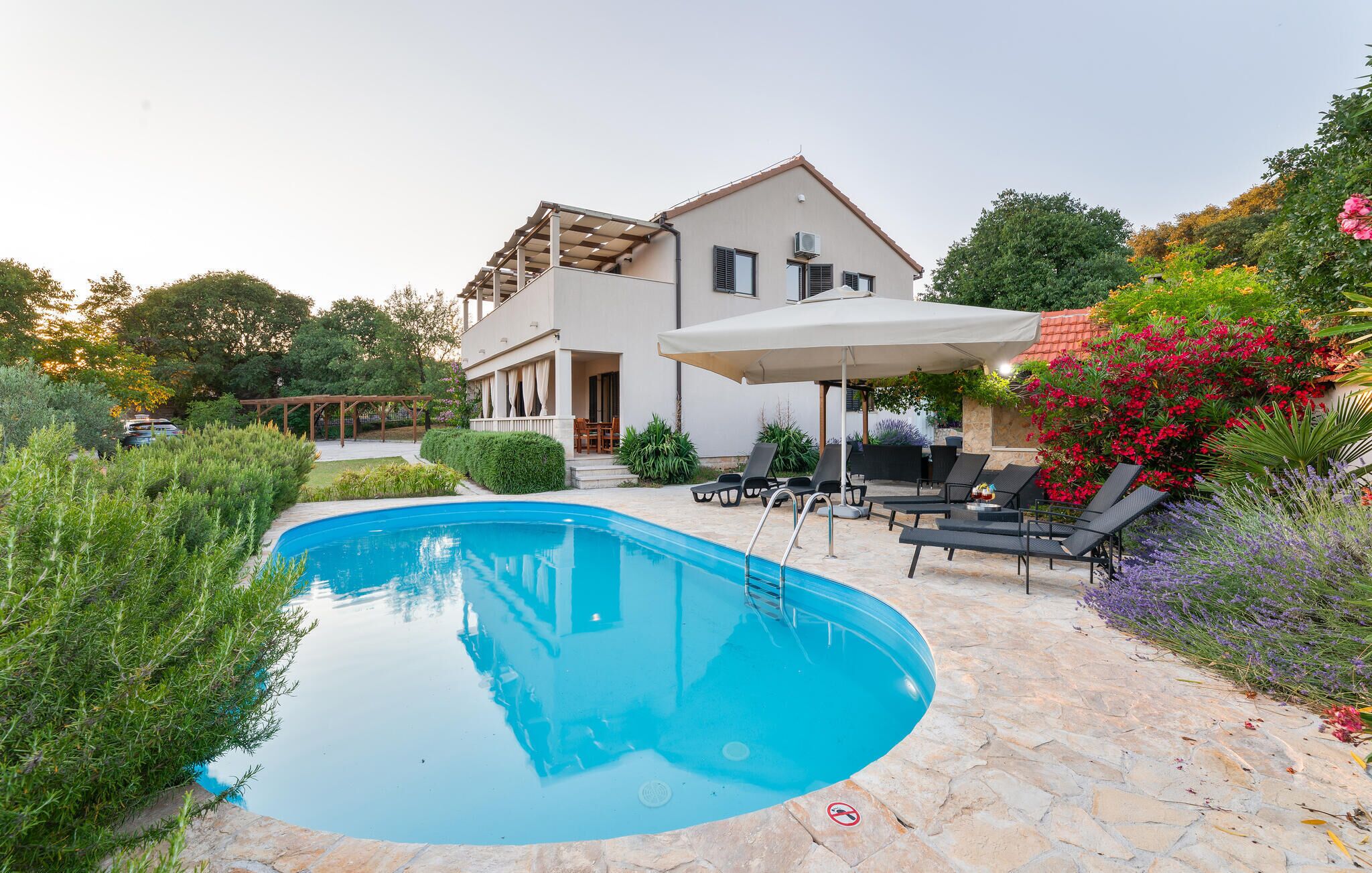 Una piscina riscaldata