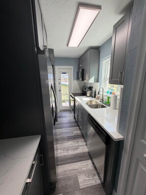 Fridge, microwave, oven, stovetop - Pet Friendly Home walking distance to the beach. (Indian Rocks Beach)